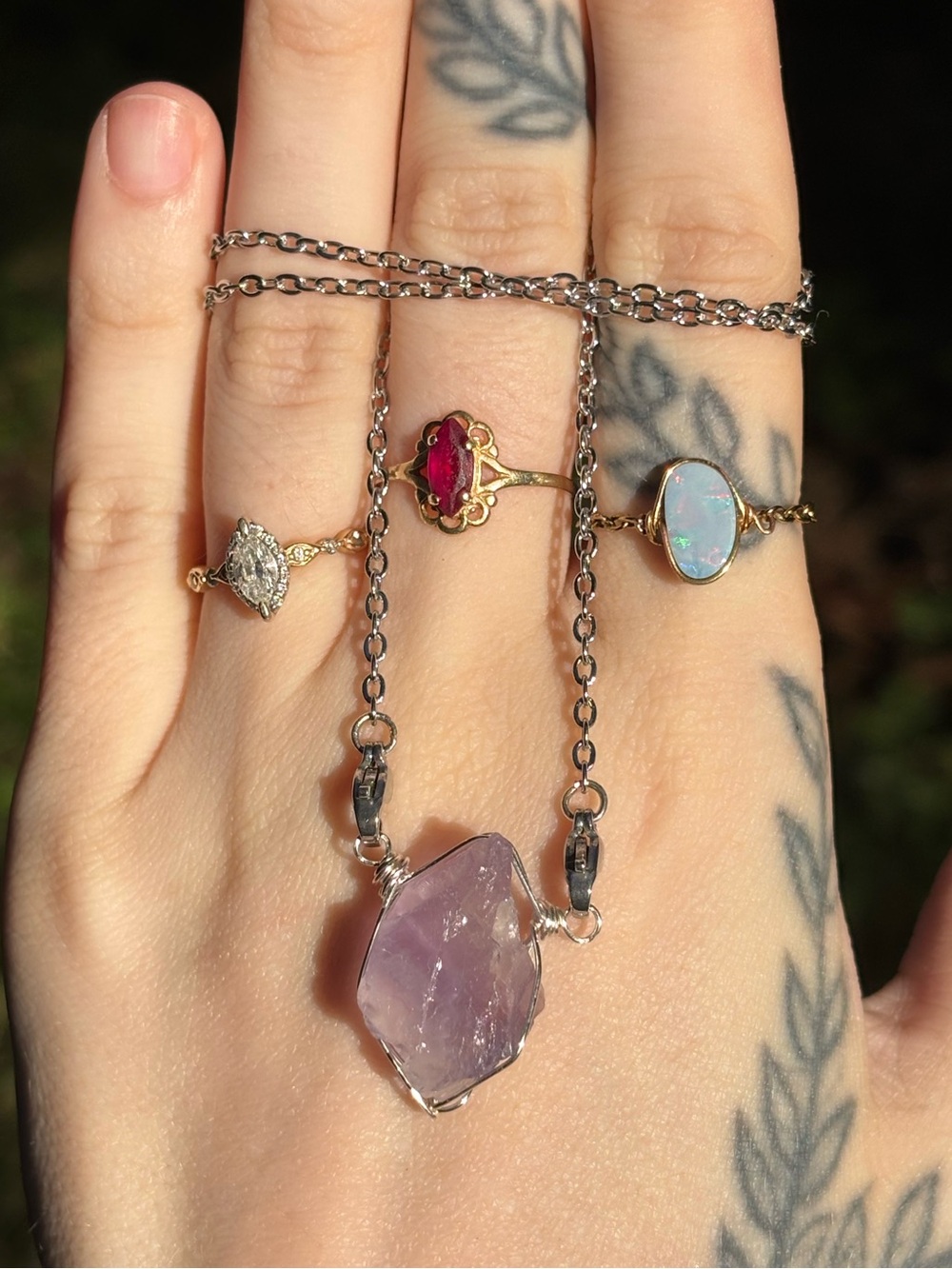 Flourite interchangeable necklace